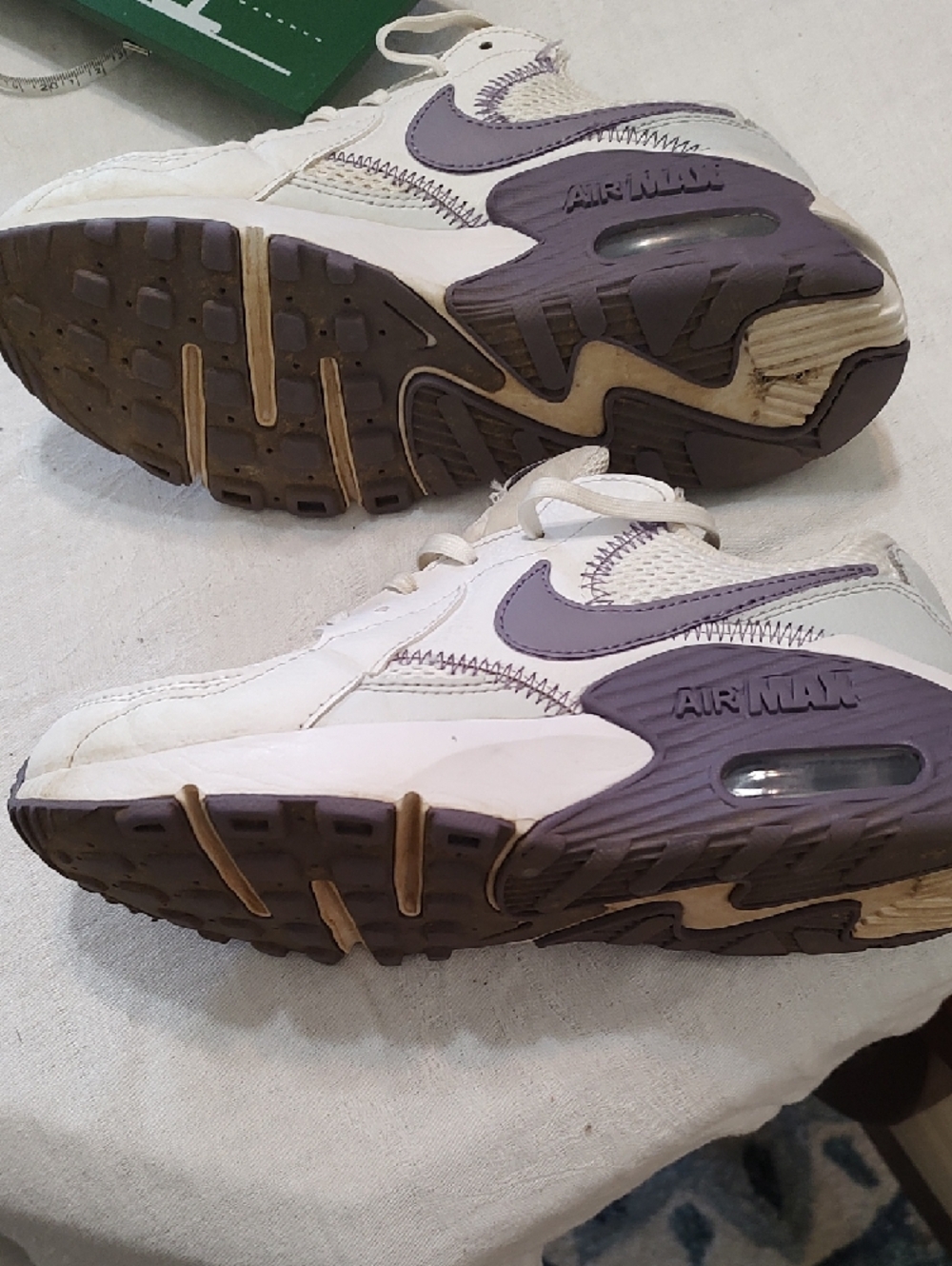 Nike Air Max White and Purple Air Max Sneakers - Picture 5 of 8